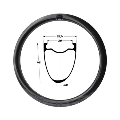 Cerchio Carbonio Duke Baccara WRX 42