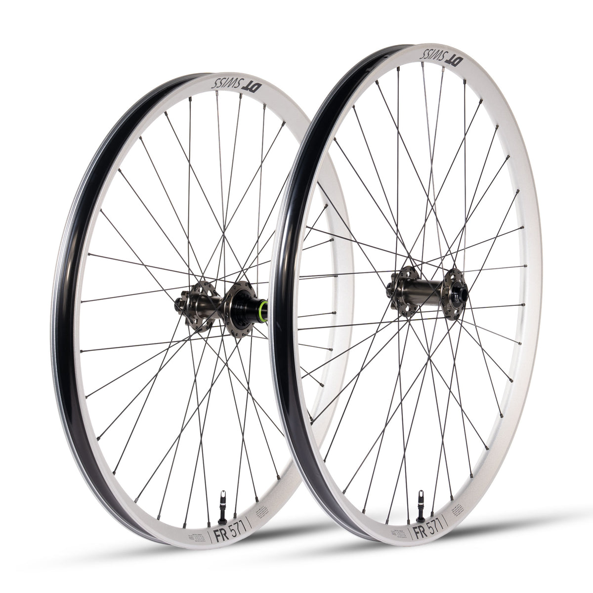 Coppia ruote DT Swiss FR 571 Silver - Spank HEX