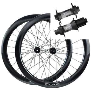 COPPIA DI RUOTE DUKE WORLD RUNNER CARBON 50 SLR2 DISC / DT SWISS 370 CL HG - 11