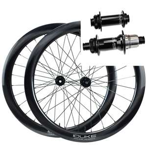 COPPIA DI RUOTE DUKE WORLD RUNNER CARBON 50 SLR2 DISC / DUKE BADBOY CL