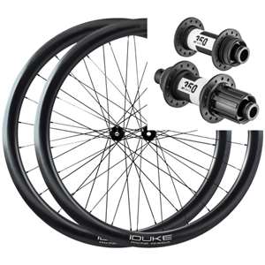 COPPIA DI RUOTE DUKE BACCARA 42 SLR2 DISC / DT SWISS 350 CL HG - 11